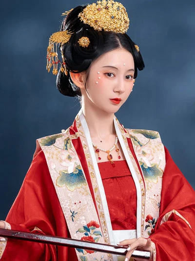 Chinese Formal Dress: Gorgeous Style Hanfu for Female-9