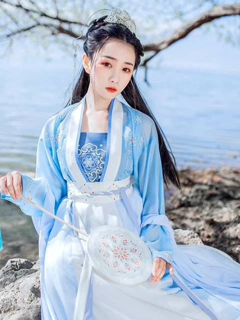 How Beautiful is Blue Hanfu in Traditional Chinese Hanfu?-28