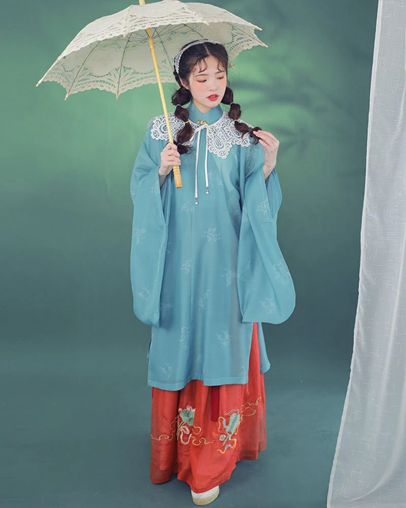 The Application of Annual Popular Color in Hanfu -- Classic Blue-15