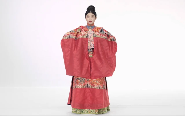 Detail of Royal Hanfu Dress for Ming Dynasty Noble Women-12