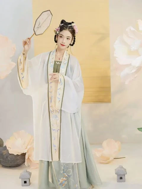 4 Beauty Chinese Girl Costume for Beginners | Song Style Hanfu-6