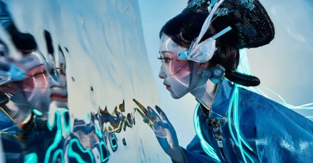 Hanfu in 2077? Post-95 Girl Made Cyberpunk Style Chinese Clothes