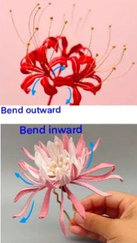 Hanfu Accessory: Wrapped Flower History and Chan Hua Basic DIY Steps-17