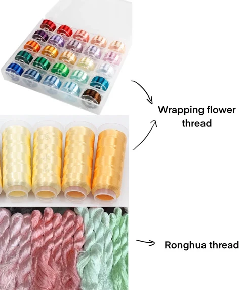 Hanfu Accessory: Wrapped Flower History and Chan Hua Basic DIY Steps-14