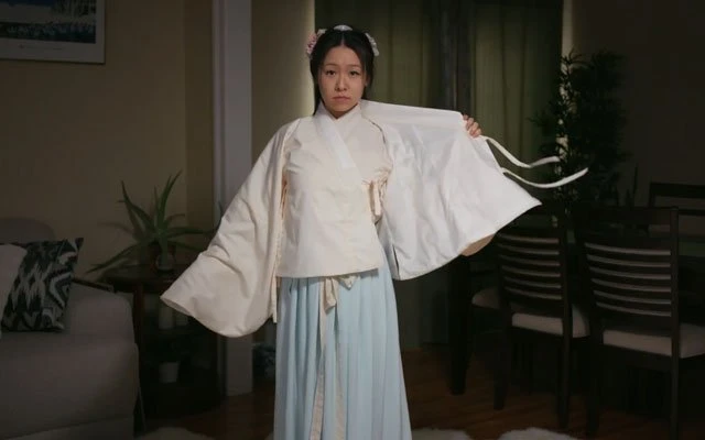 How to Wear Hanfu (7): Ming Dynasty Jiaoling Aoqun-17