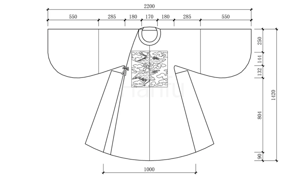 Hanfu Making(13) - Improved Hanfu Cutting & Sewing Patterns-9