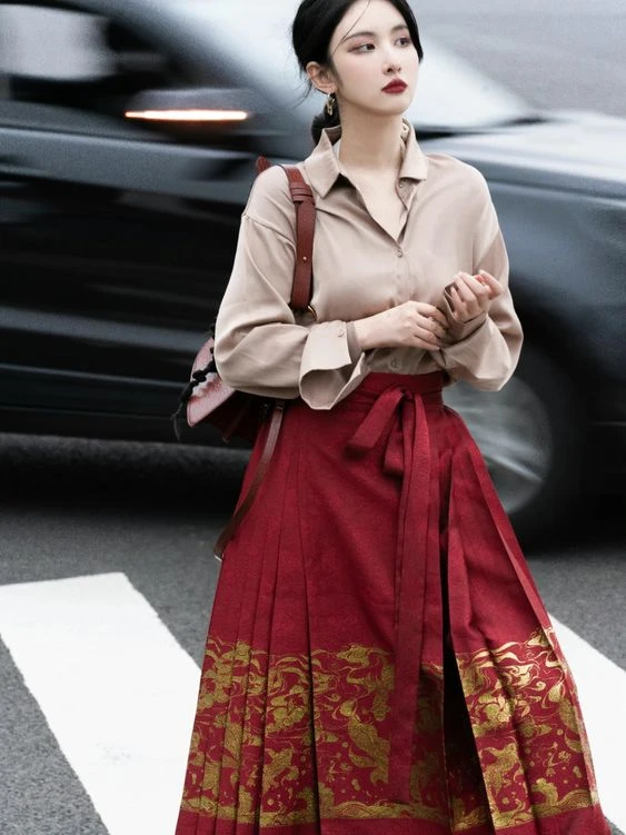 7 Ways to Tie Hanfu Skirts-24