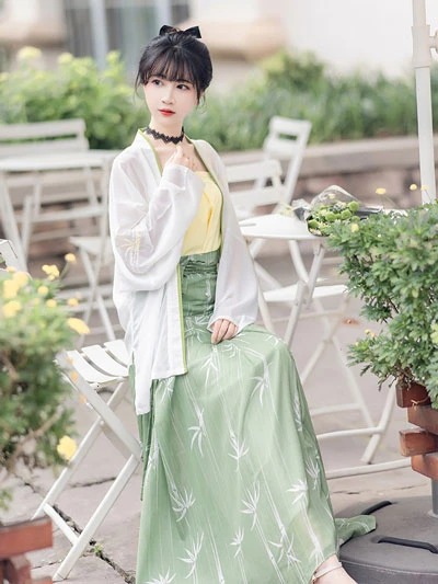 10 Gorgeous Green Hanfu Set for Summer-10