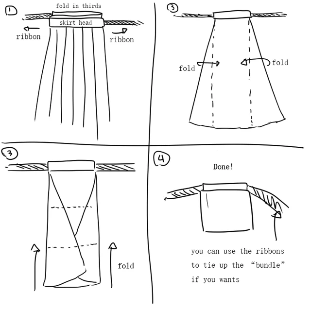 How to Fold and Store Hanfu Clothing-4