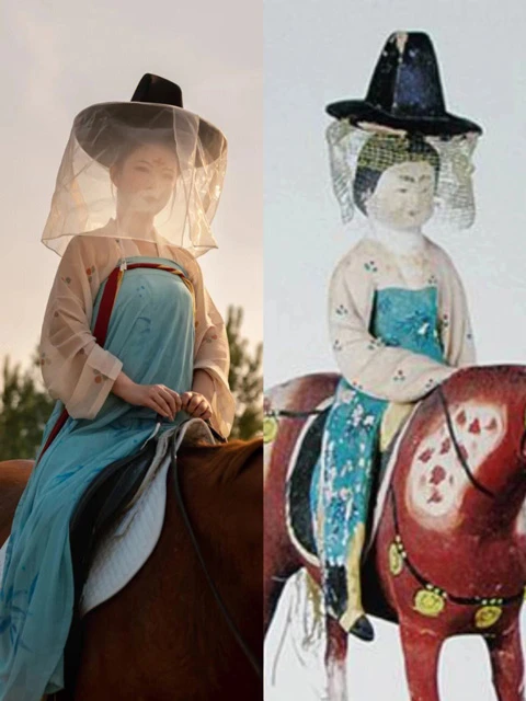 Rediscovering the Splendor of Tang Hanfu through Artifacts - Horse and Female Rider-10