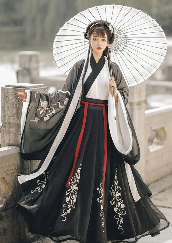 7 Ways to Tie Hanfu Skirts-11