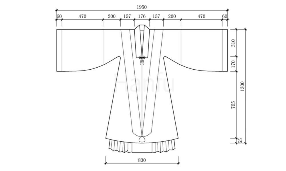 Hanfu Making(13) - Improved Hanfu Cutting & Sewing Patterns-10