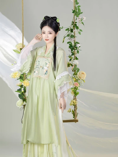 10 Gorgeous Green Hanfu Set for Summer-2