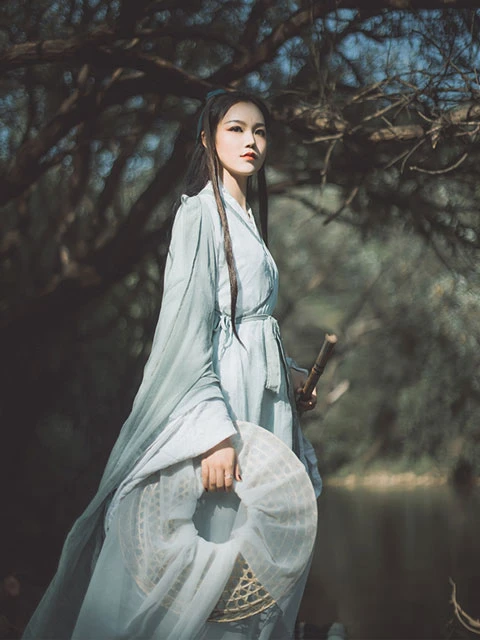 4 Sets of Martial Arts Style Hanfu for Girls-7