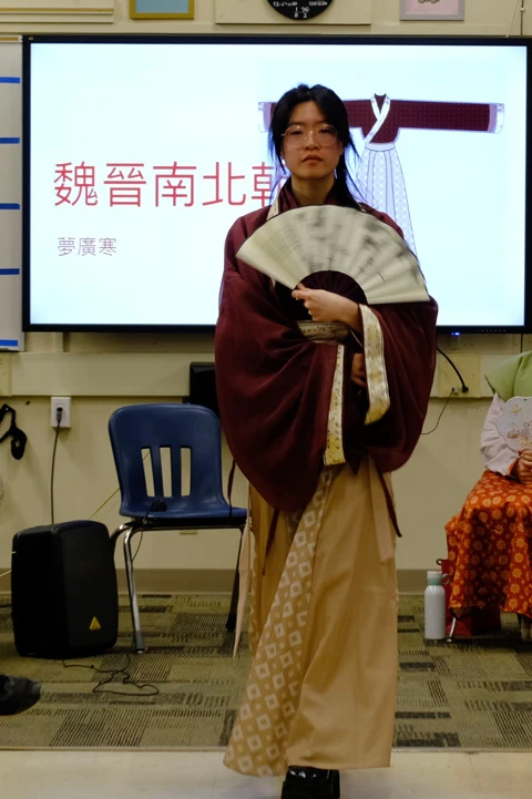 Hanfu Culture Class in California Local Chinese School, March 17-3