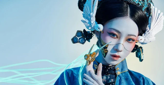 Hanfu in 2077? Post-95 Girl Made Cyberpunk Style Chinese Clothes-5