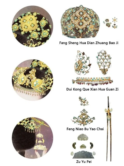 Hanfu Jewelry | The Legendary Life of the Sui and Tang Royal Ladies-13