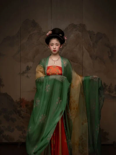 Exquisite Restored Hanfu from the Ancient Painting-22