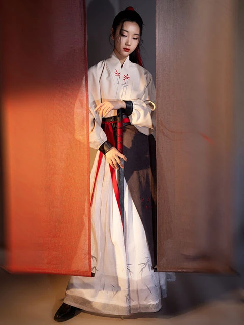 4 Sets of Martial Arts Style Hanfu for Girls-4