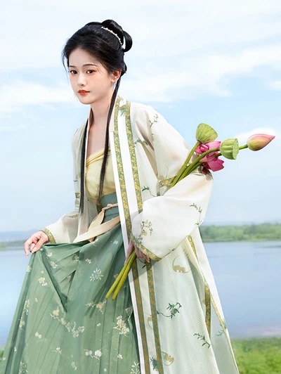 10 Gorgeous Green Hanfu Set for Summer-14