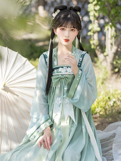 10 Gorgeous Green Hanfu Set for Summer-26