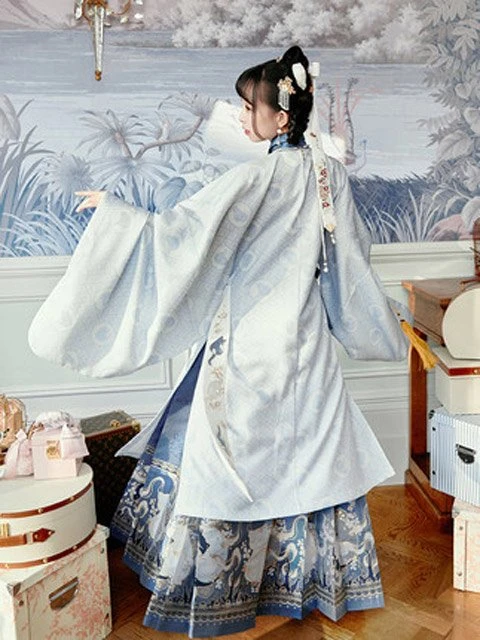 How Beautiful is Blue Hanfu in Traditional Chinese Hanfu?-23