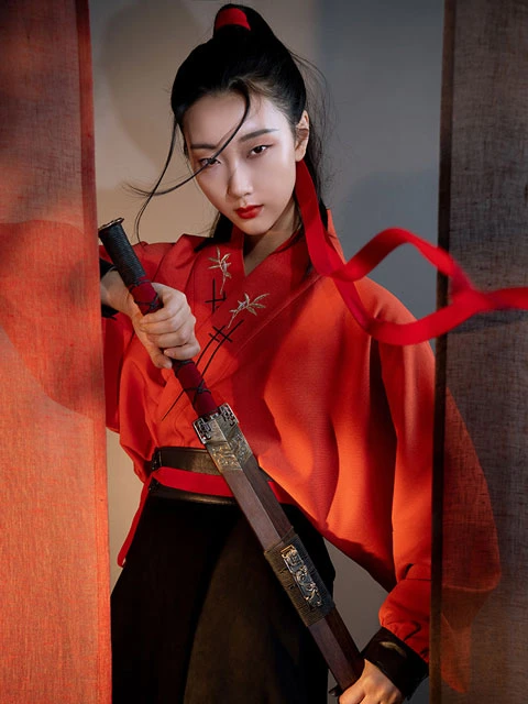 4 Sets of Martial Arts Style Hanfu for Girls-2