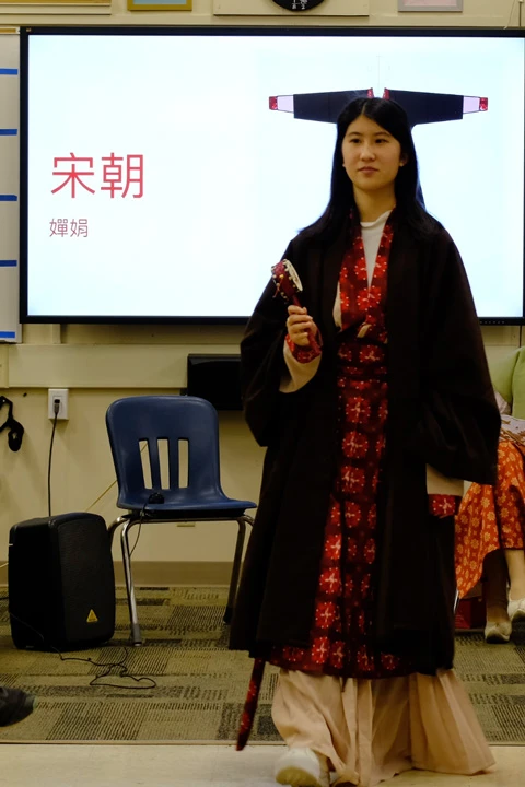 Hanfu Culture Class in California Local Chinese School, March 17-6