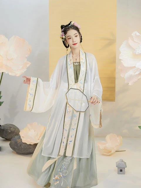 4 Beauty Chinese Girl Costume for Beginners | Song Style Hanfu-5