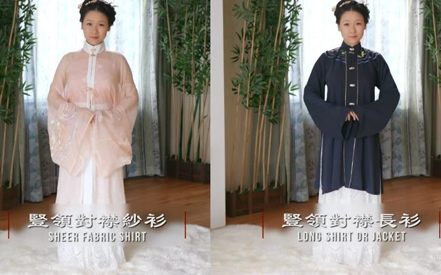 How to Wear Hanfu (8) – Ming Dynasty Sheer Fabric Shirt-6