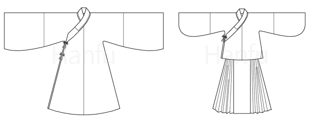 Hanfu Making(13) - Improved Hanfu Cutting & Sewing Patterns-14