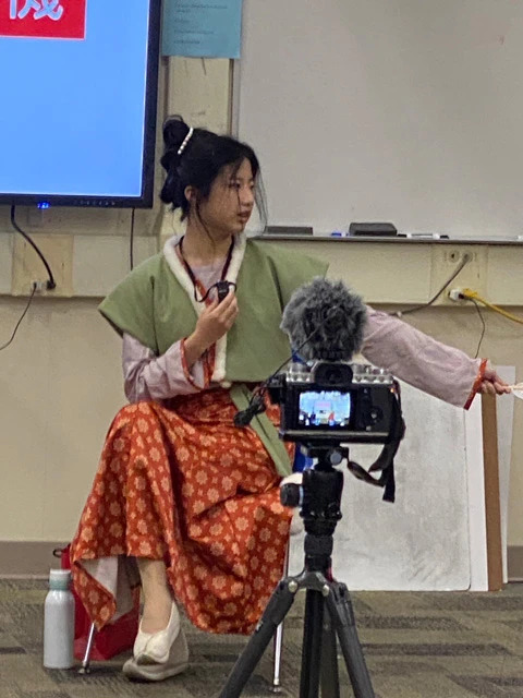 Hanfu Culture Class in California Local Chinese School, March 17-2