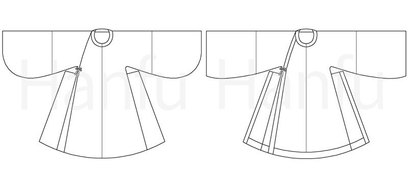 Hanfu Making(10) – Panling Pao and Lanshan Cutting & Sewing Patterns