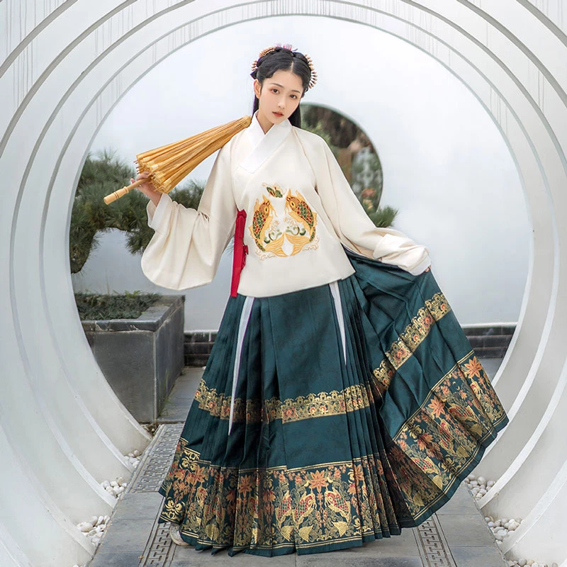 How to Wear Hanfu (9) – Ming Dynasty Ma Mian Skirt-30