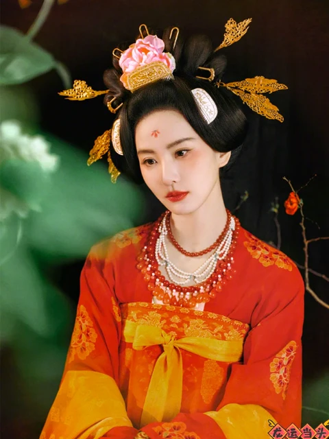 2024 Spring Festival Gala Highlight: Nian Jin - Traditional Hanfu and Ornate Designs-9