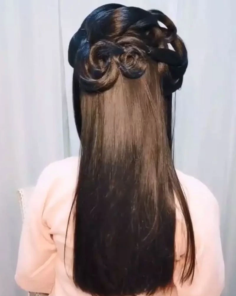 Simple Beautiful Hanfu Hairstyle for You - (2)-4