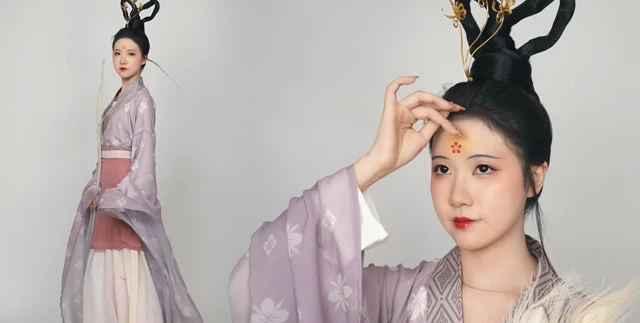 Recreating Historical Hanfu Makeup - Bloger Xiao Zhuang-28