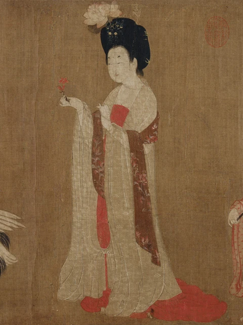 Unveiling Tang Dynasty Fashion Through Court Ladies Adorning Their Hair with Flowers-4