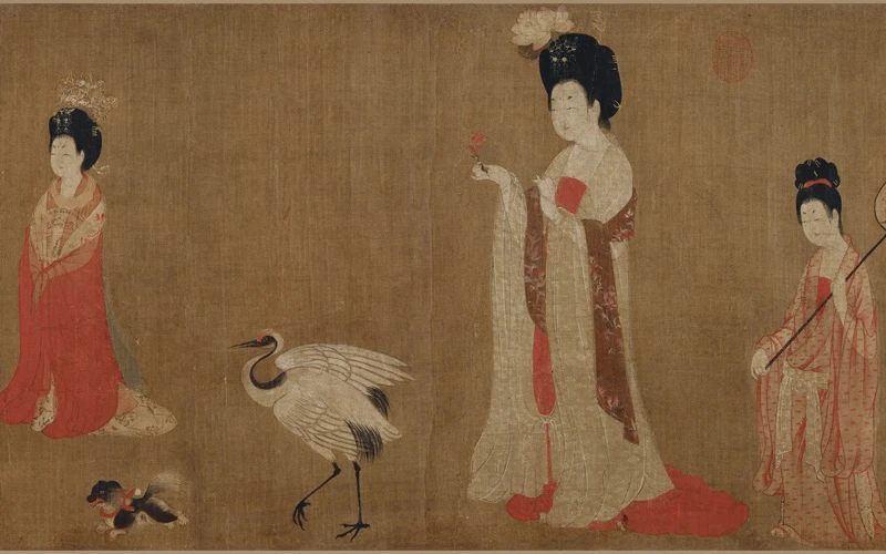 Unveiling Tang Dynasty Fashion Through Court Ladies Adorning Their Hair with Flowers-2