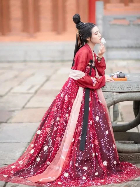 The Classic Color Scheme in Chinese Costume - Red & Black-10