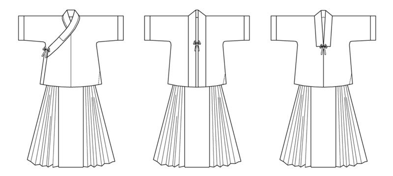 Hanfu Making(7) - Banbi Cutting & Sewing Patterns-1