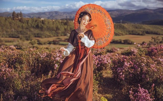 The Classic Color Scheme in Chinese Costume - Red & Black-1