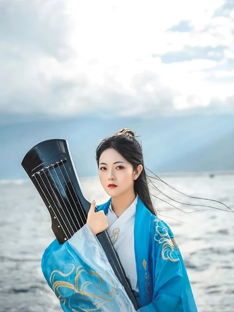 How Beautiful is Blue Hanfu in Traditional Chinese Hanfu?-18