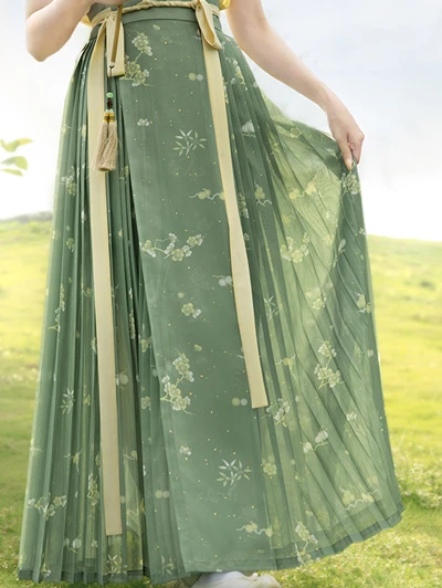 10 Gorgeous Green Hanfu Set for Summer-13