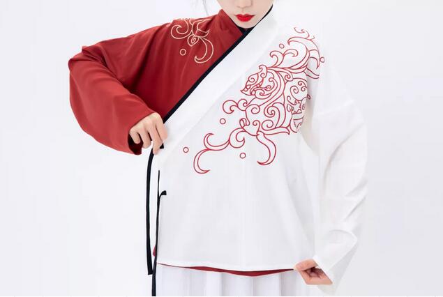 Dressing Course – How To Wear A Cross Collar Hanfu Dress Quickly-2