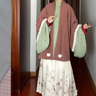 7 Cute and Comfy Winter Hanfu Outfits in 2022-19