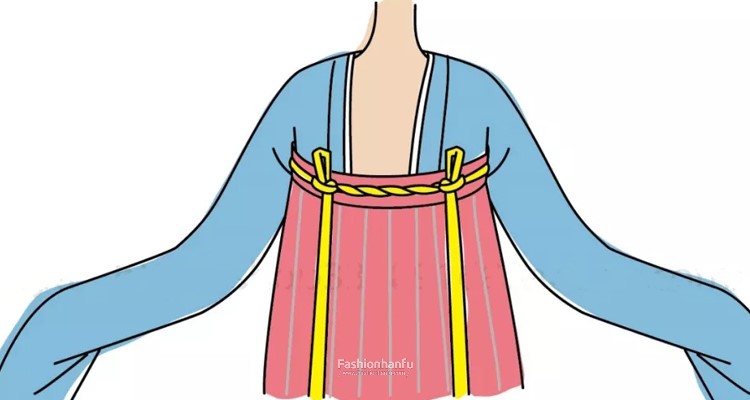 Dressing Course | How To Wear Hanfu Dress – Qixiong Ruqun Dress-5