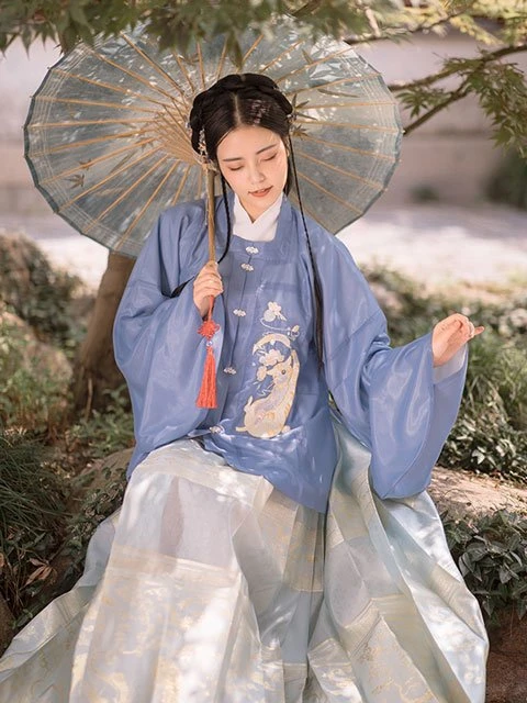 10 Traditional Chinese Colors & 4 Patterns Applied to Hanfu-26