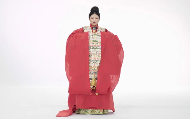 Detail of Royal Hanfu Dress for Ming Dynasty Noble Women-20