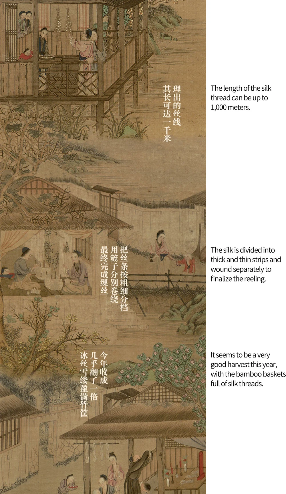 A Long Painting about Chinese Silk Production-8